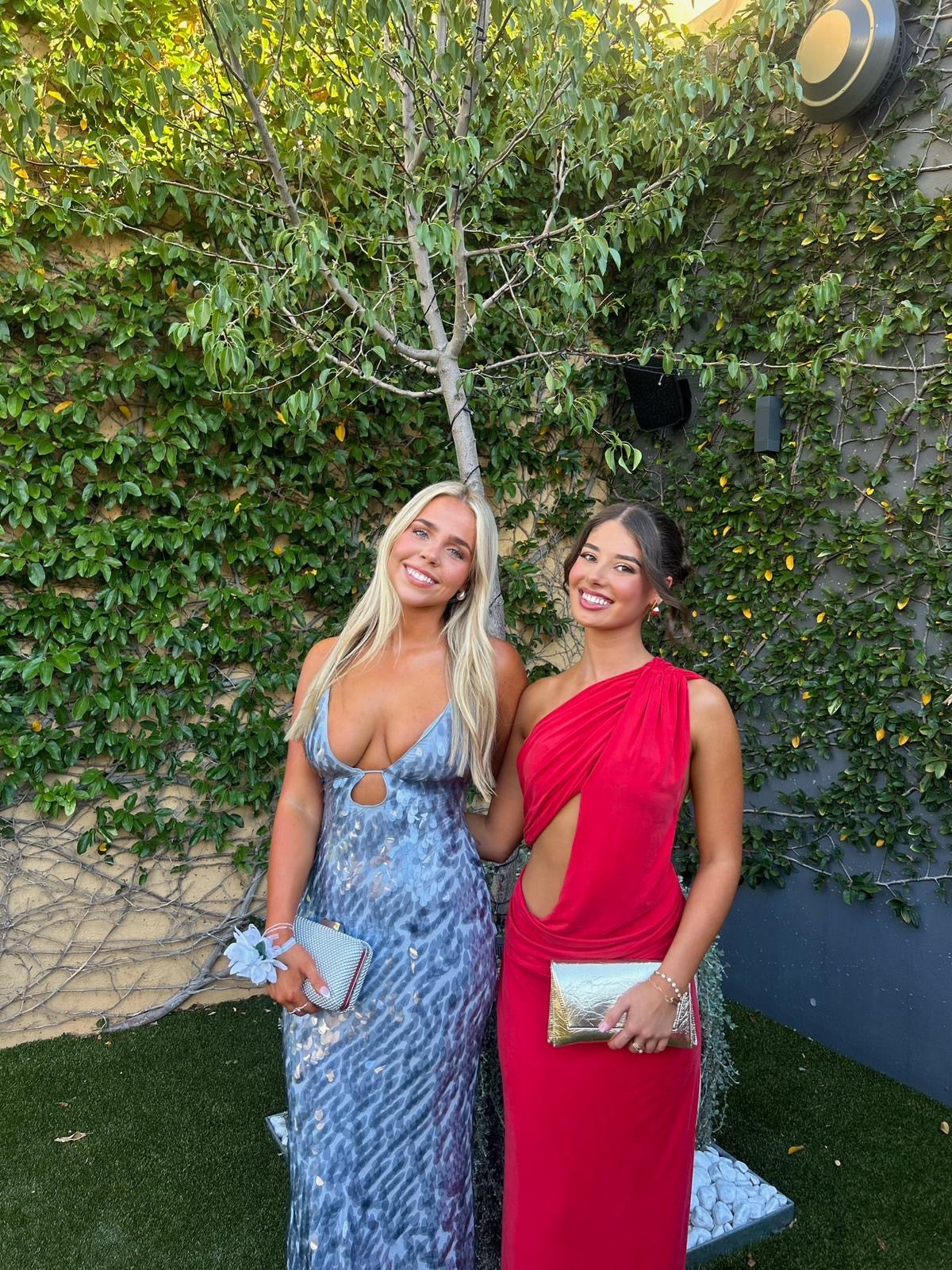 RED SOLSTICE CUPRO DRESS
