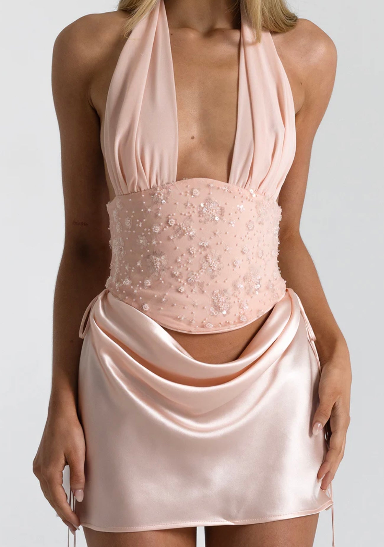 PINK EVELYN MINI SKIRT