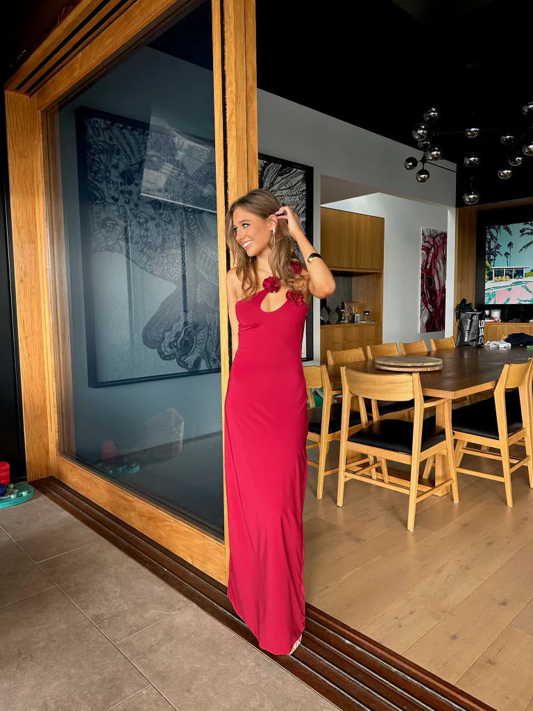 WINE CELOSIA DRESS