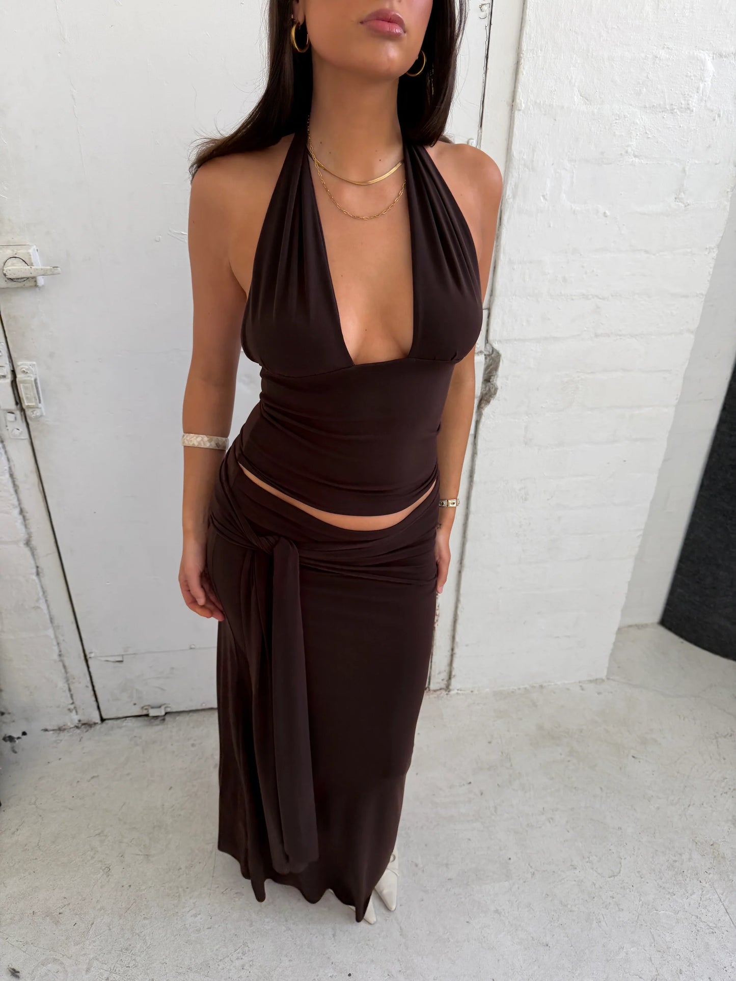 BROWN SOFIA SET