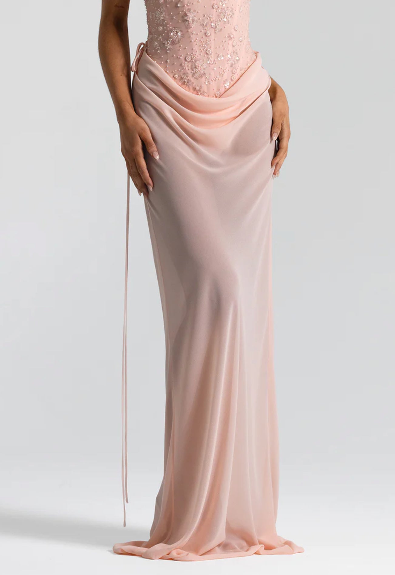 PINK ALLIRA MAXI SKIRT