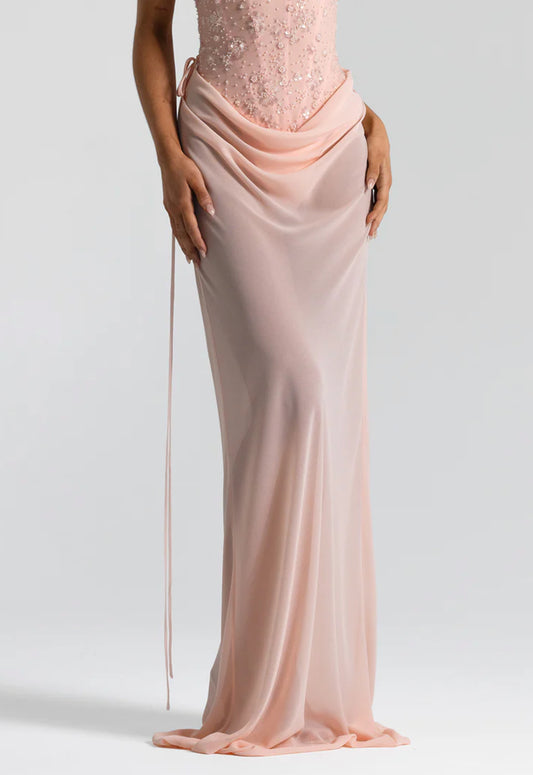 PINK ALLIRA MAXI SKIRT