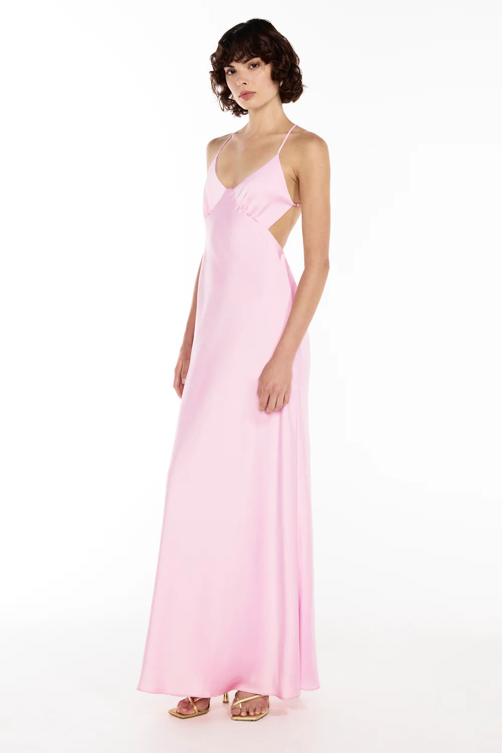 HYDRANGEA SATURATION POINT SLIP DRESS
