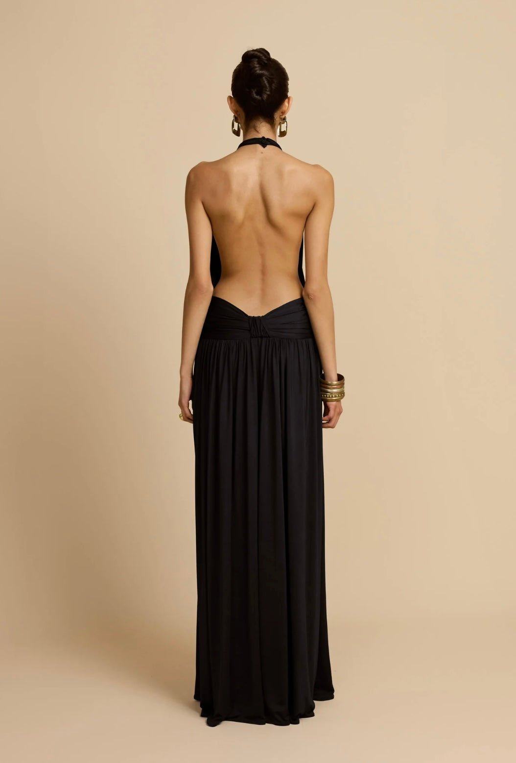 BLACK SANTINA DRESS