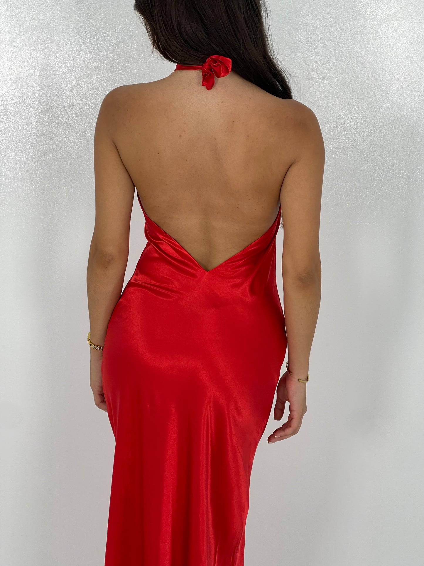 RED CROSSOVER MAXI