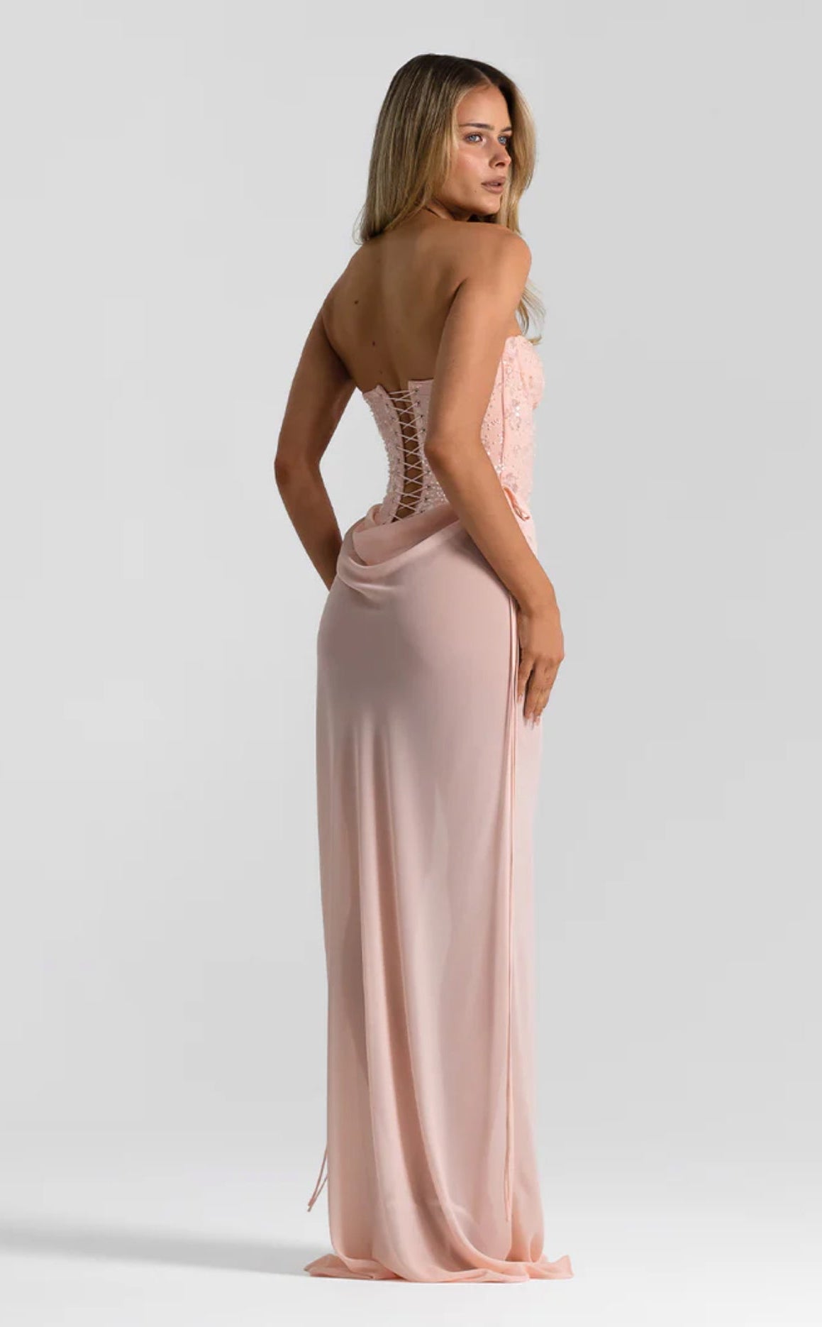 PINK ALLIRA MAXI SKIRT