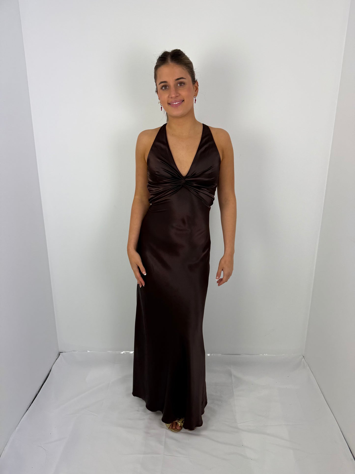 BROWN GODDESS GOWN