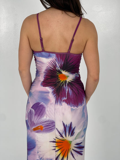 INDIGO BLOSSOM SLIP DRESS - SALE