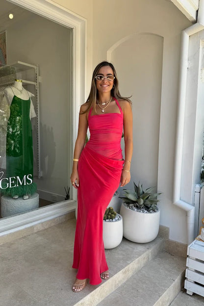 GINA HALTER DRESS WATERMELON