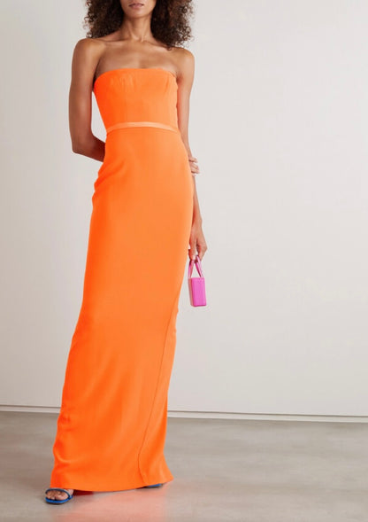 ORANGE CASSIDY STRAPLESS COLUMN GOWN