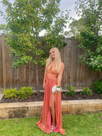 APRICOT WALDORF DRESS - SALE