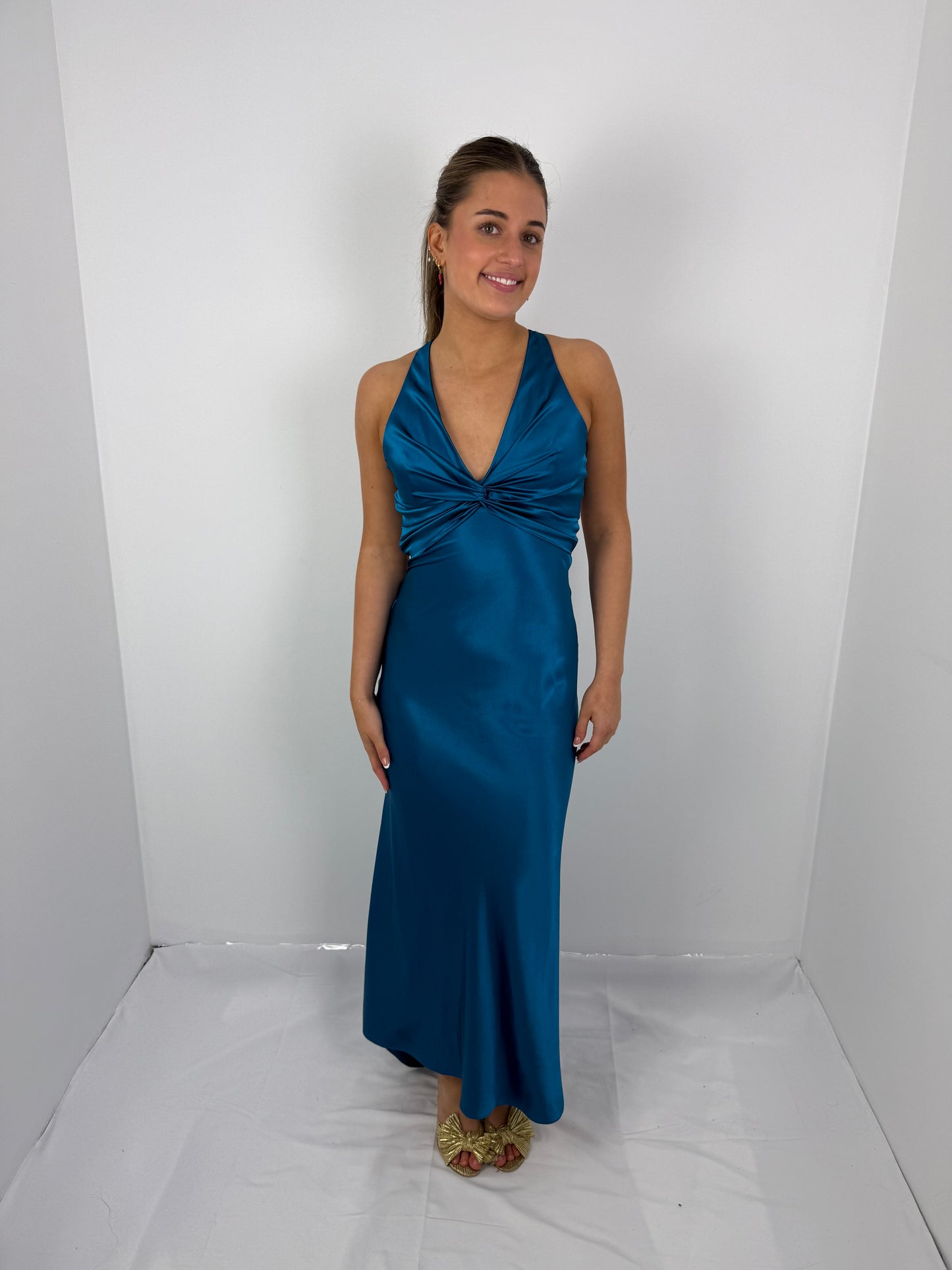 TEAL GODDESS GOWN
