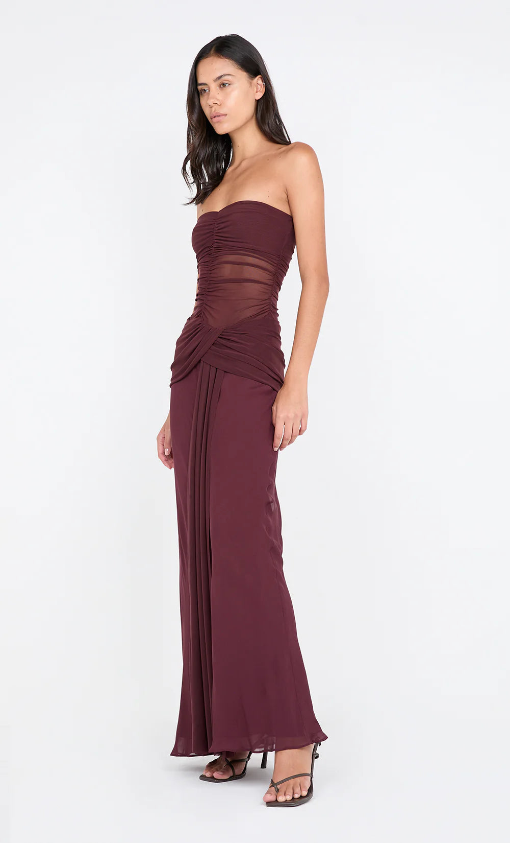 PLUM NOEMI STRAPLESS GOWN