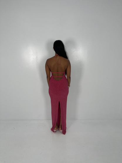 RASPBERRY YOLANDA GOWN - SALE