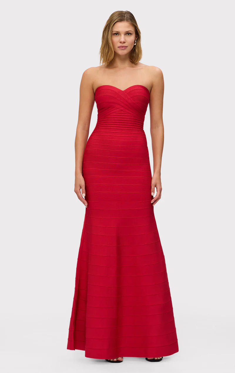 LIPSTICK RED SARA GOWN