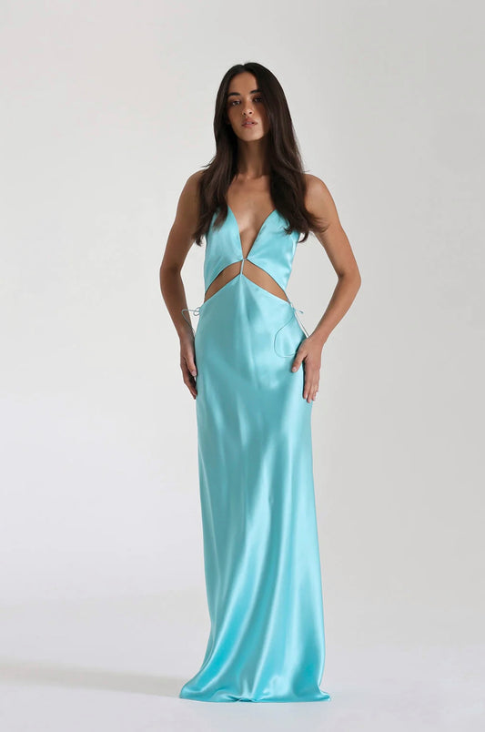 TURQUOISE IRIS GOWN