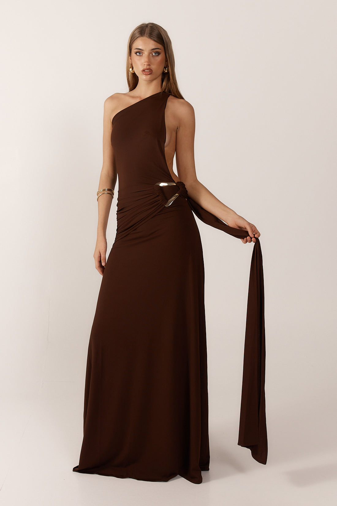 BROWN GAIA GOWN