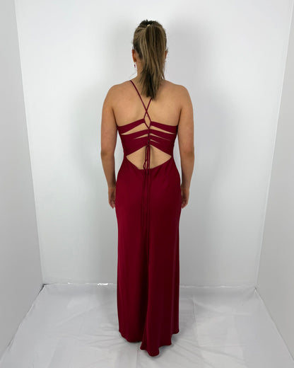 CRANBERRY TIME TO SHINE SLIP DRESS