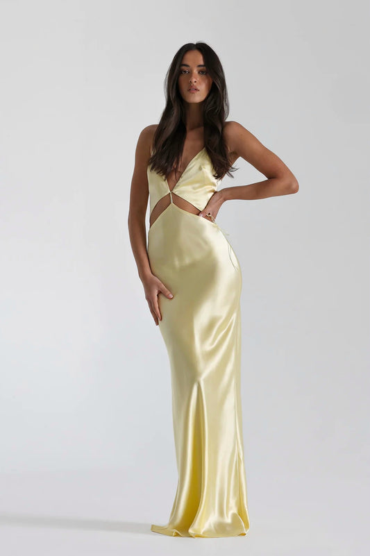 LEMON IRIS GOWN