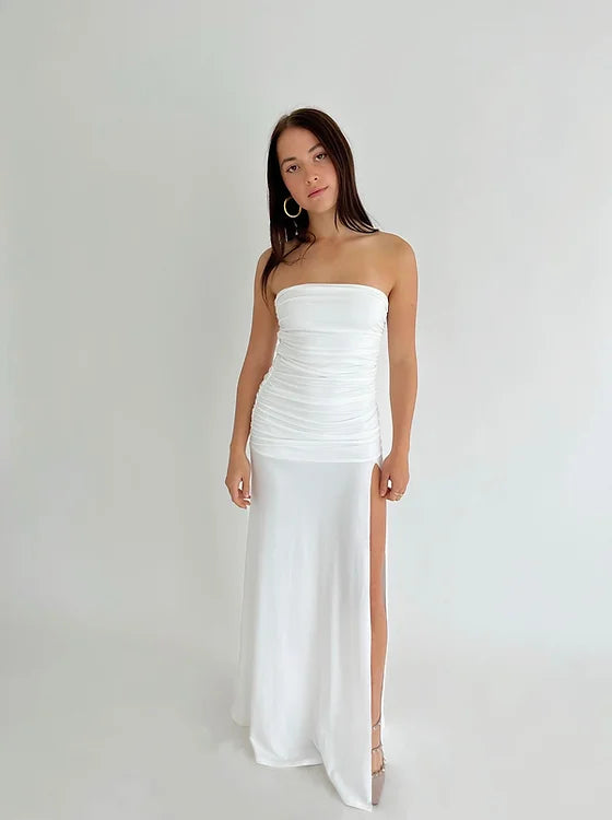 WHITE REMI DRESS