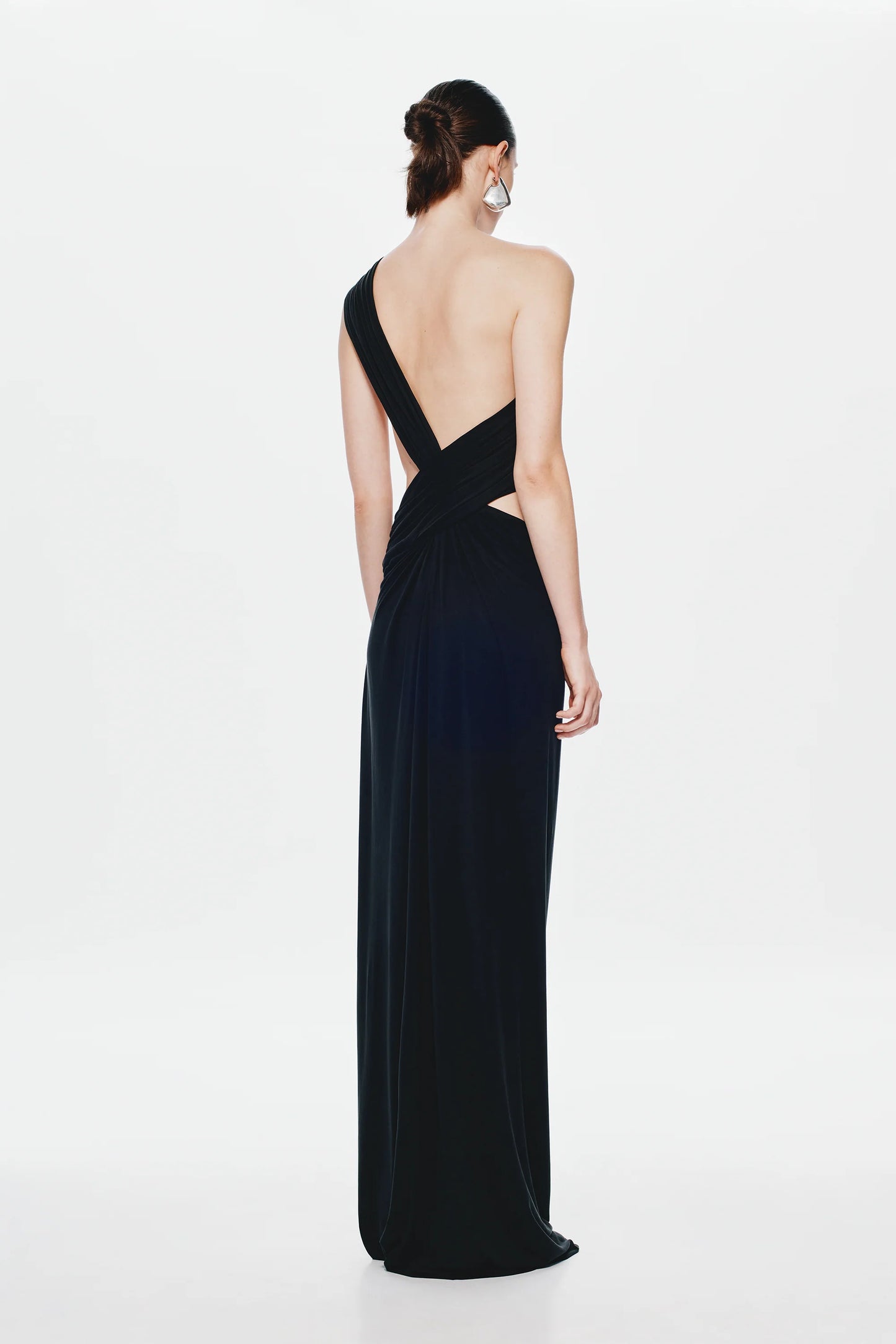 BLACK SOLSTICE CUPRO DRESS