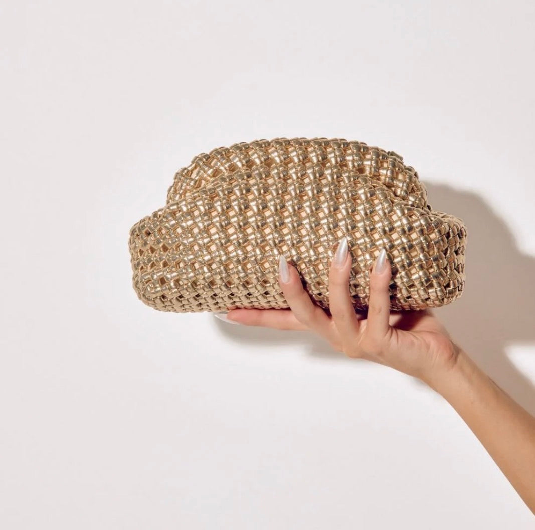 EVERLY HAND WOVEN CLUTCH
