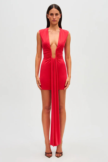 RED JENNIFER CUPRO MINI