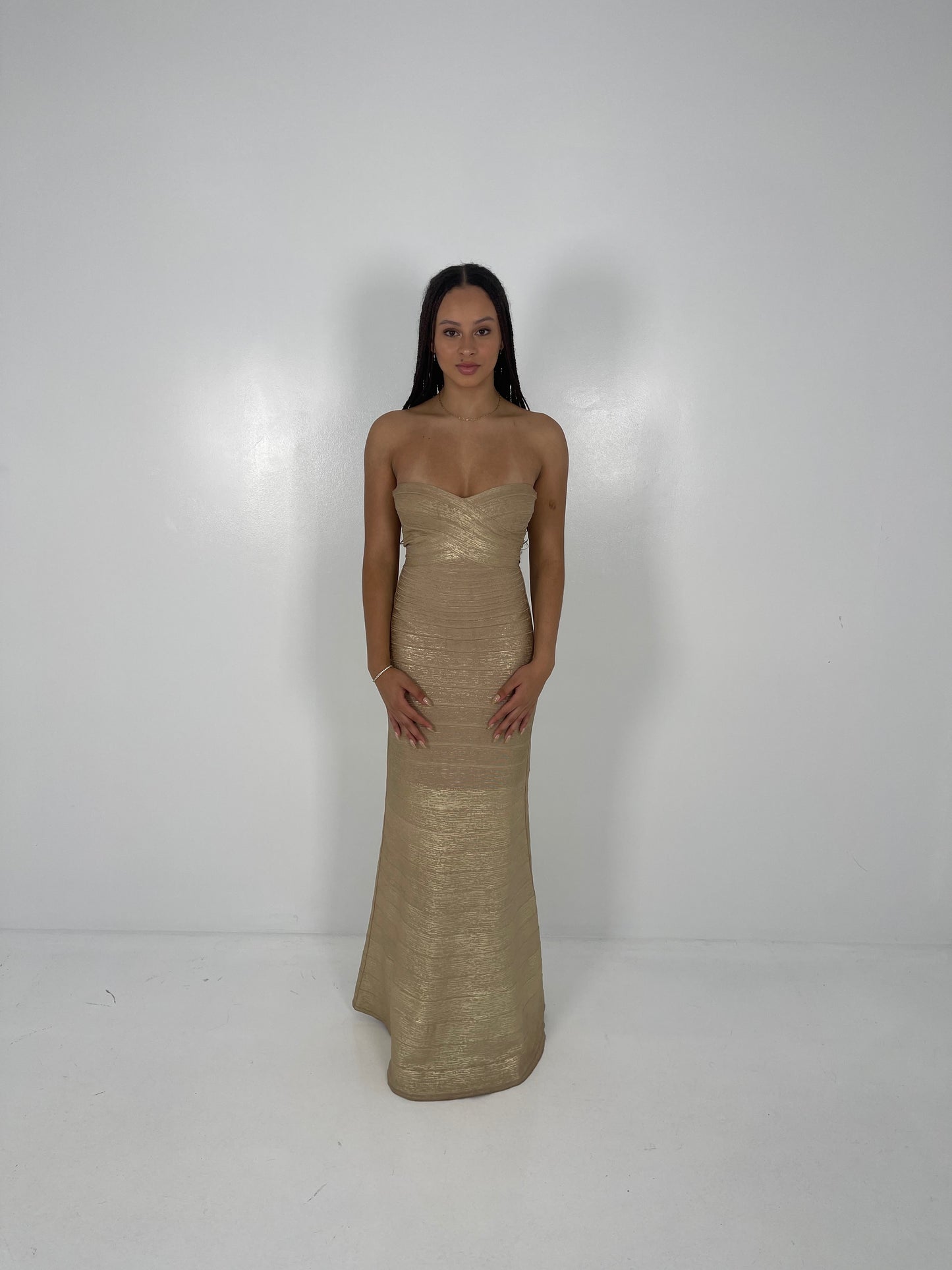 GOLD SARA GOWN