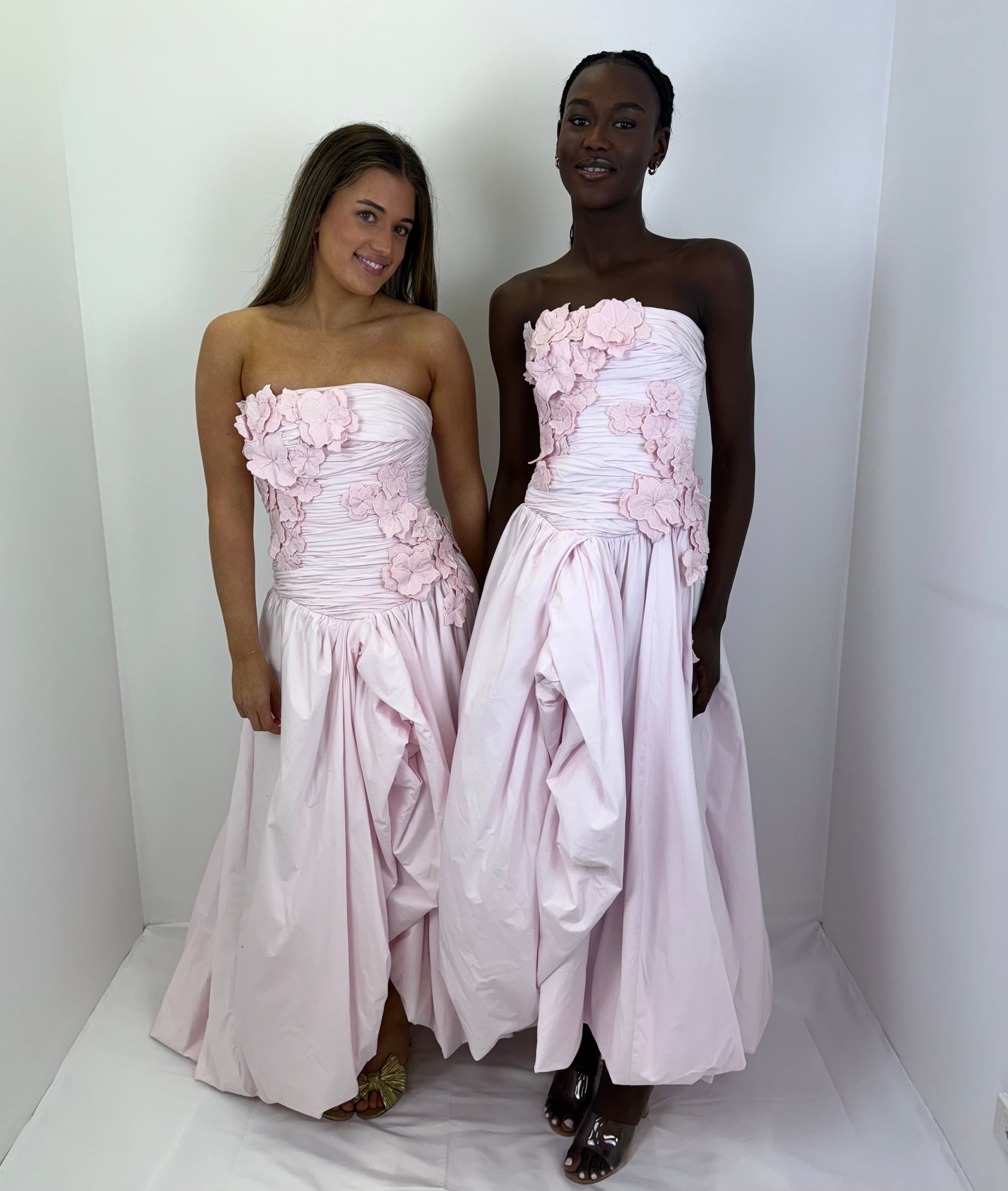 aje pink flower dress Splendour Flower Gown-PASTEL PINK / 8