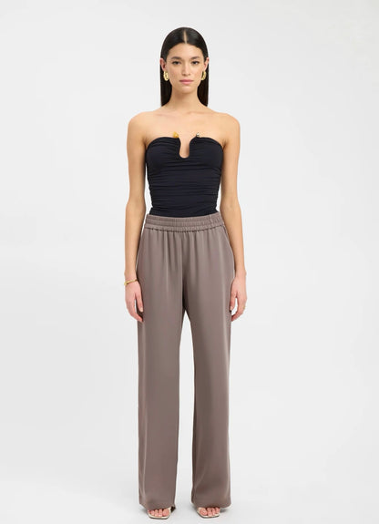 BLACK TAYLA TRIM TOP - SALE