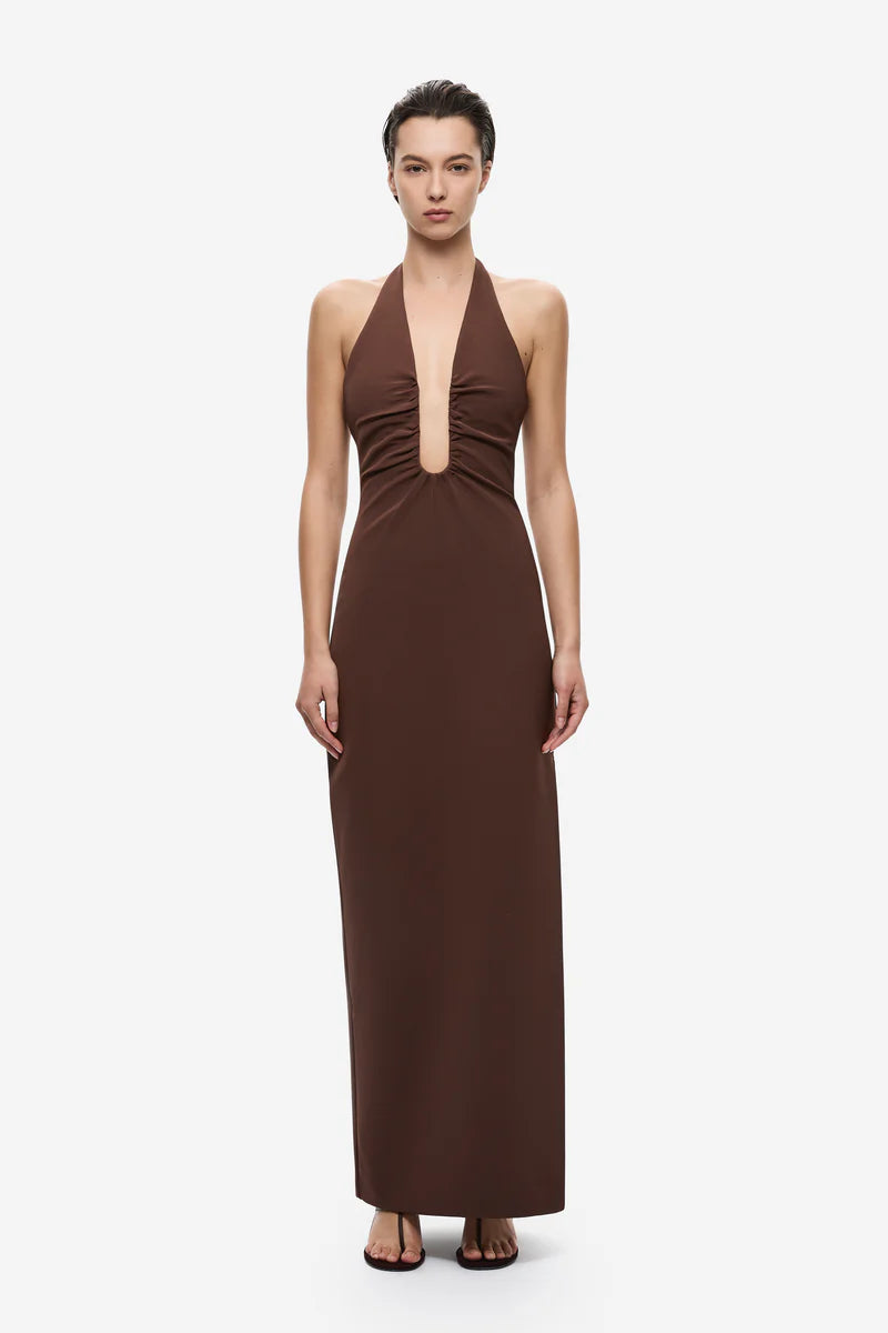 BROWN ALUSIA DRESS