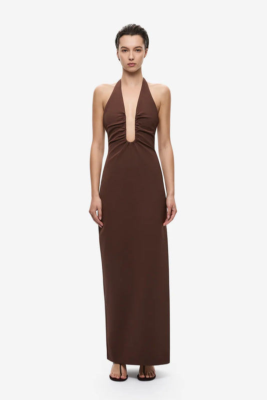 BROWN ALUSIA DRESS