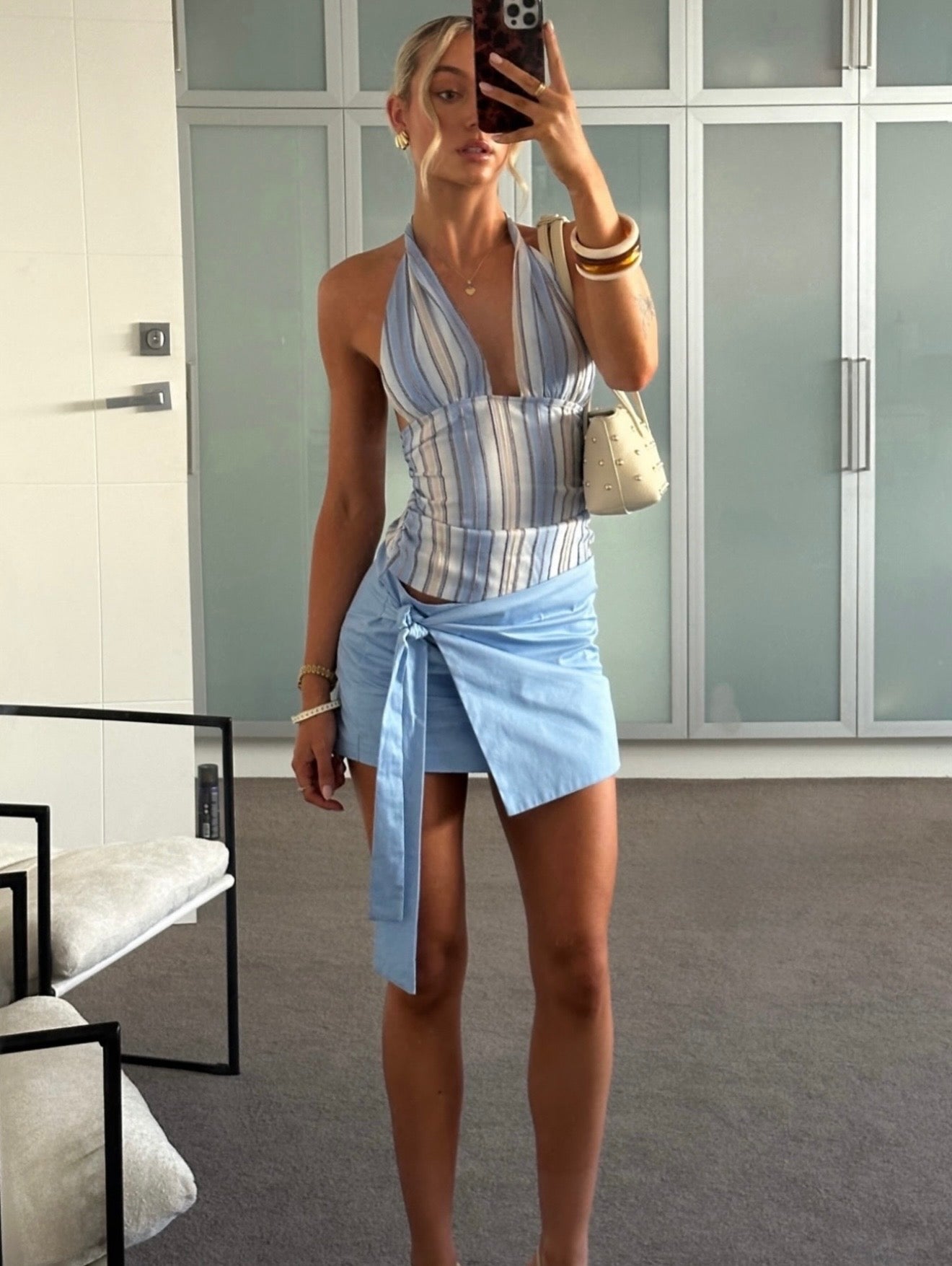 BLUE TIANO MINI DRESS