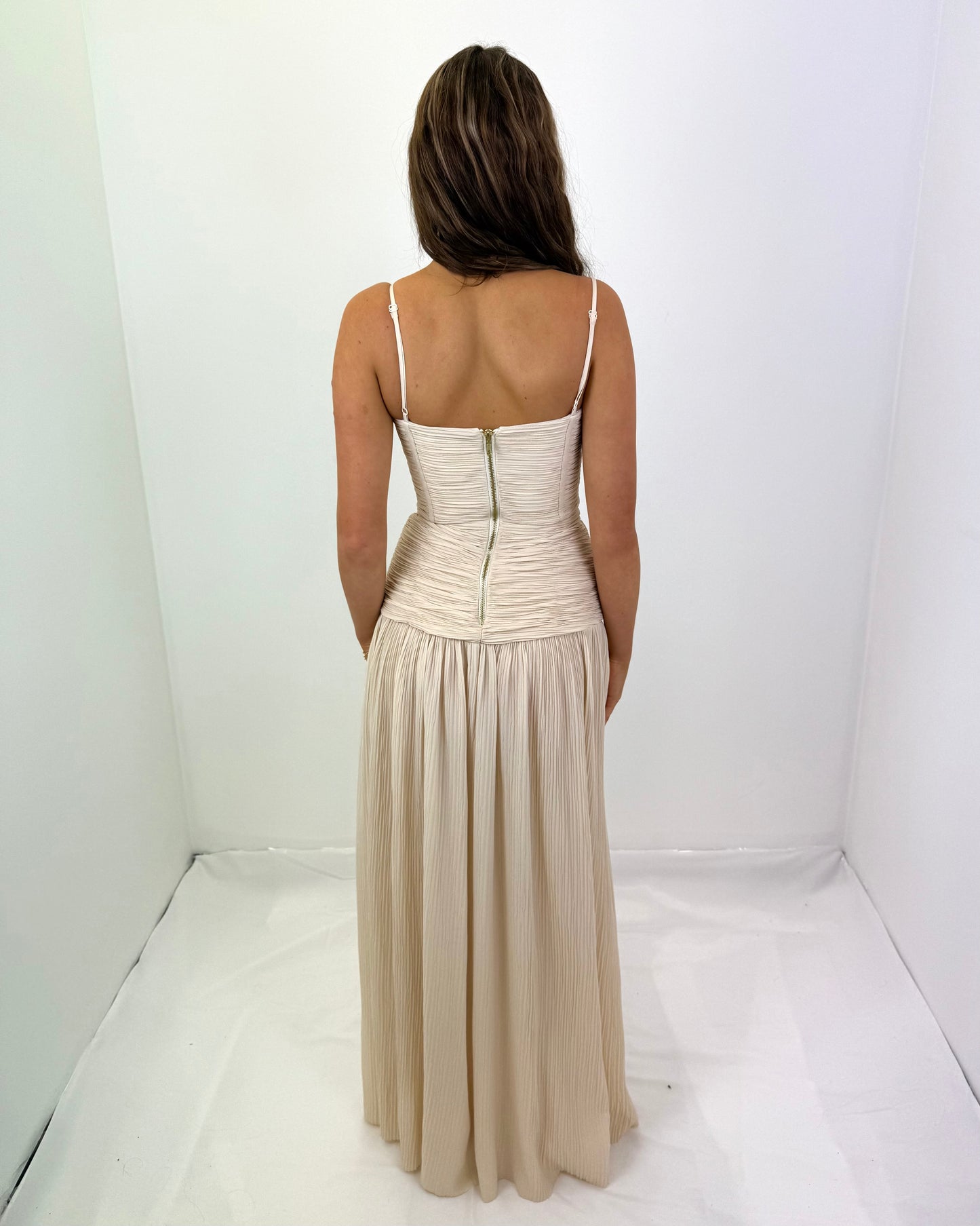 DOUBLE TIME PLEAT DRESS