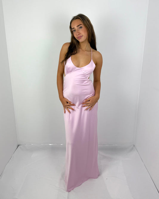 HYDRANGEA SATURATION POINT SLIP DRESS