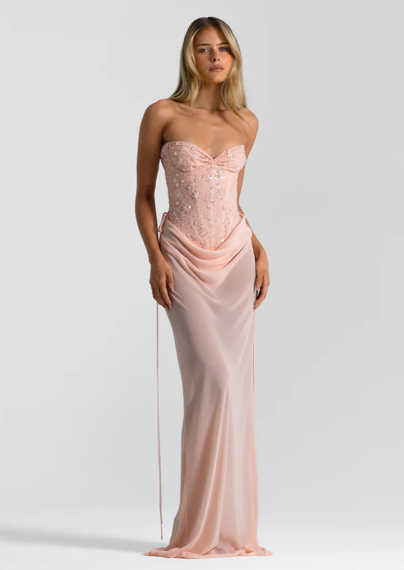 PINK ALLIRA MAXI SKIRT
