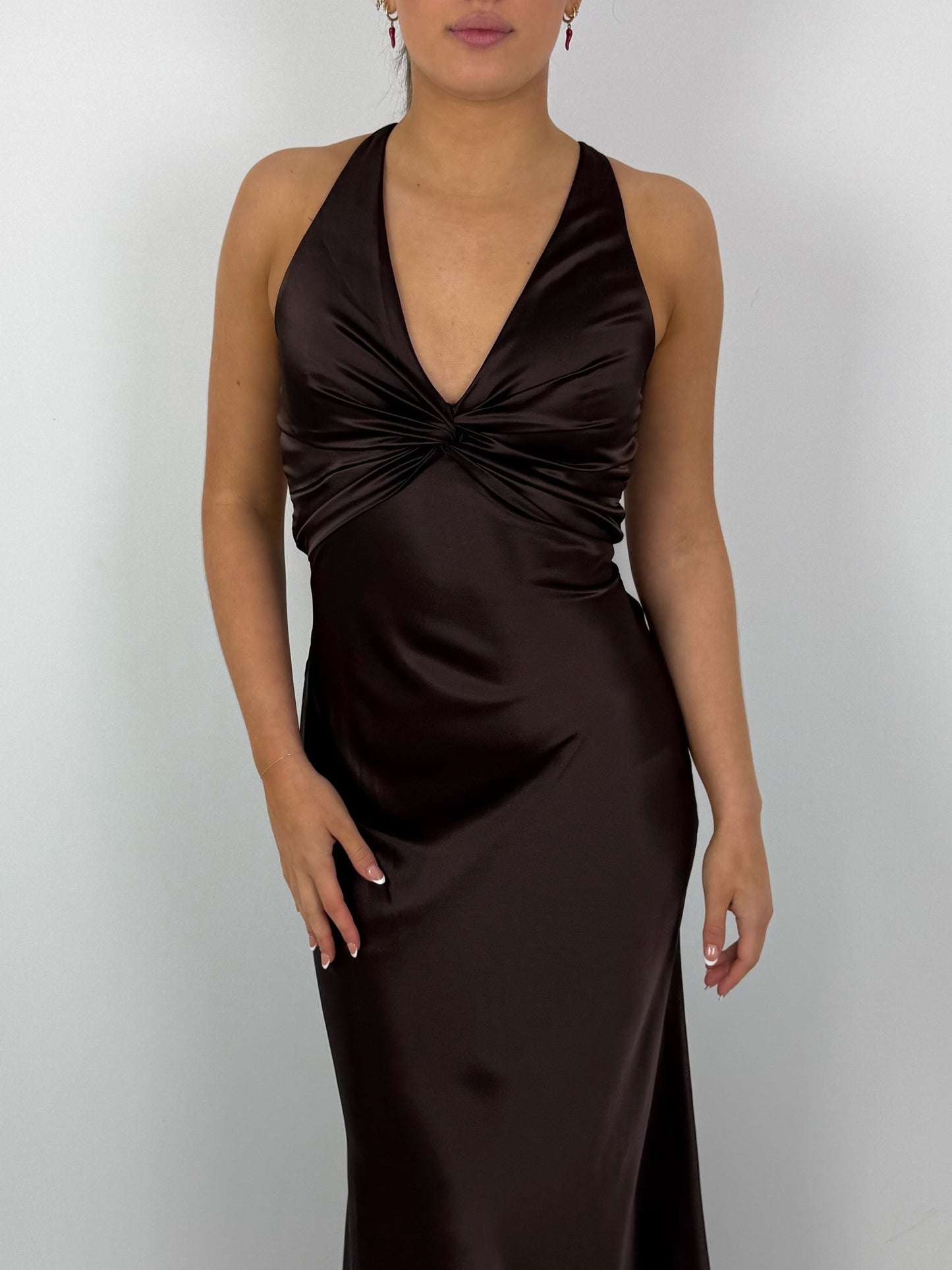 BROWN GODDESS GOWN