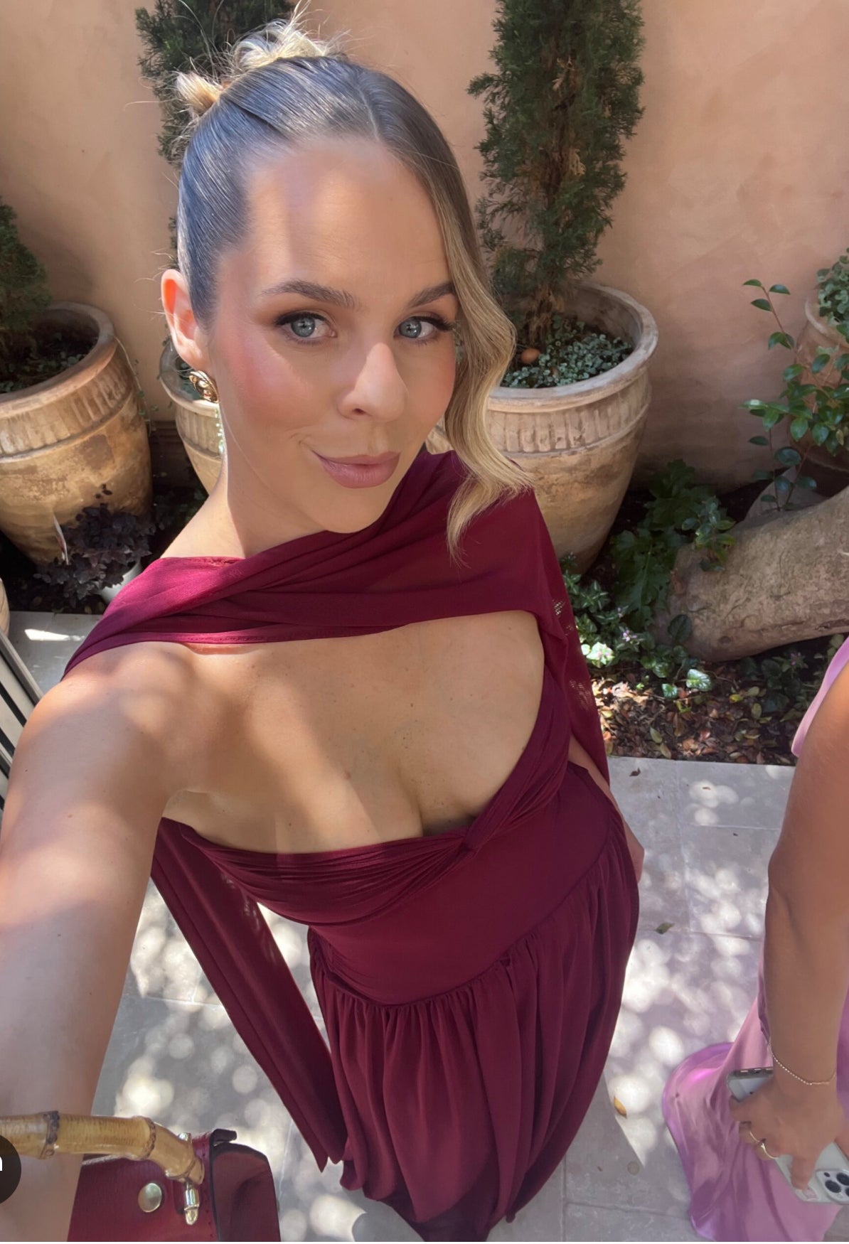 BURGUNDY OPHELIA DRESS