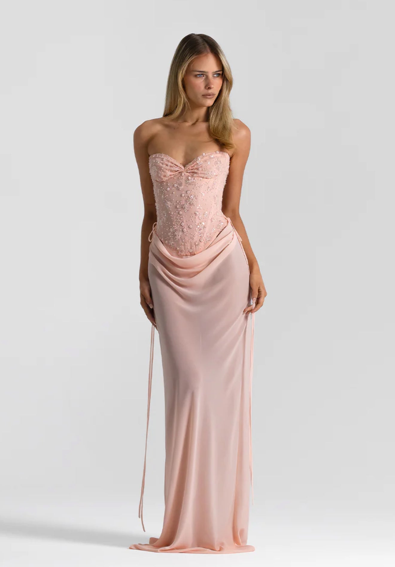 PINK ALLIRA MAXI SKIRT