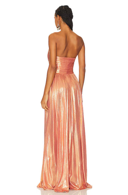 APRICOT WALDORF DRESS - SALE