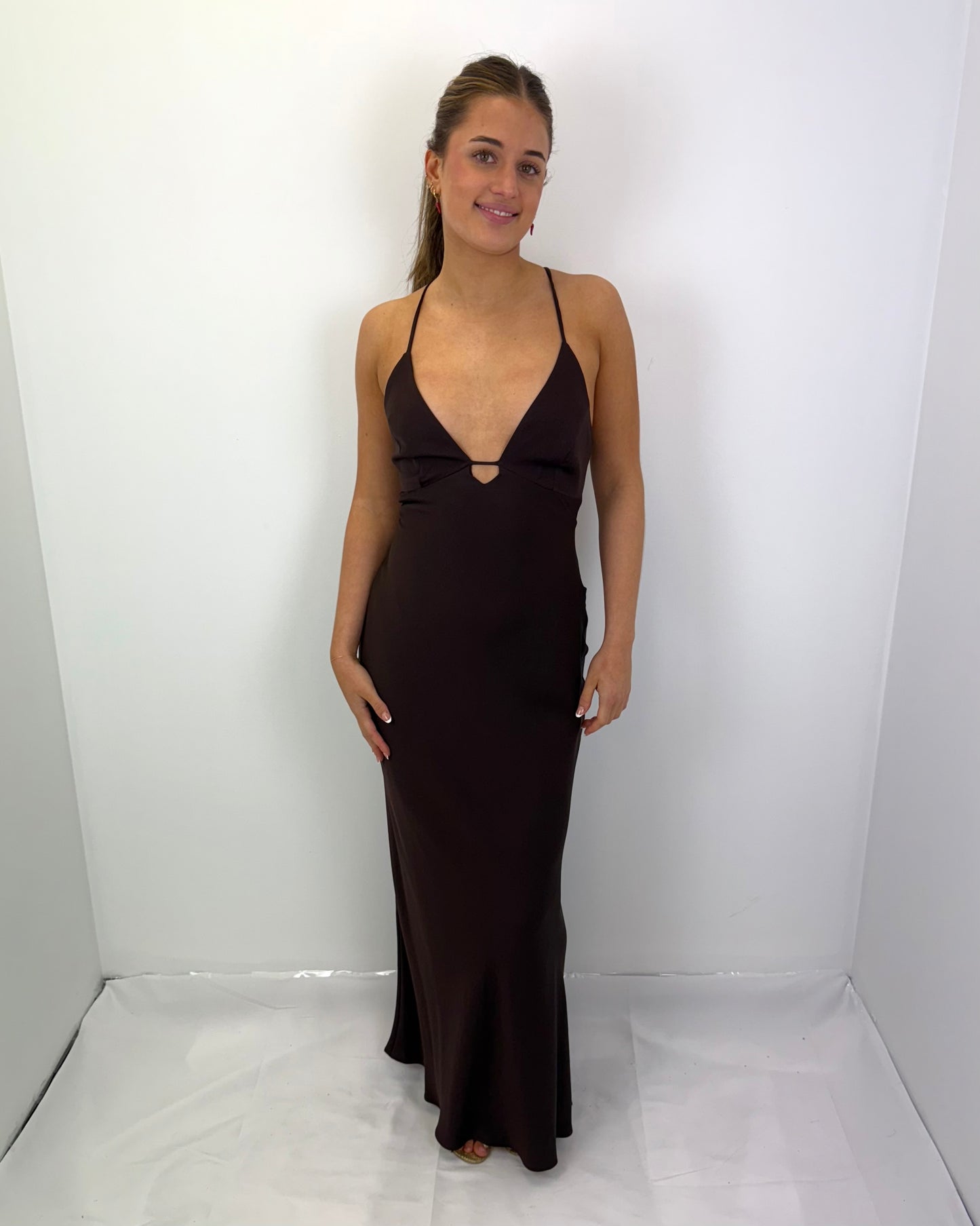 TRUFFLE TIME TO SHINE SLIP DRESS