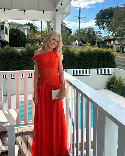 CHILLI SISAL MESH DRESS
