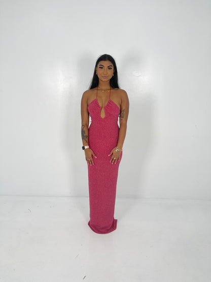 RASPBERRY YOLANDA GOWN - SALE