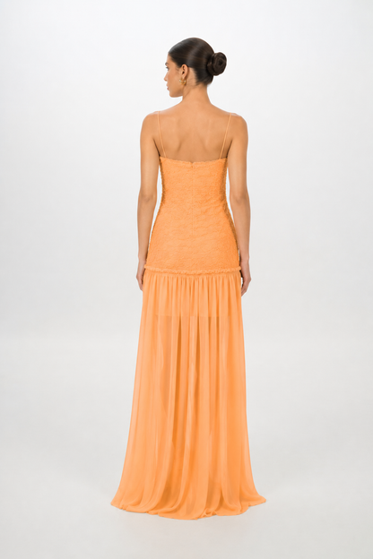 APRICOT RENATA DRESS