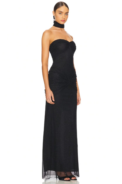 BLACK STARLITE DRESS