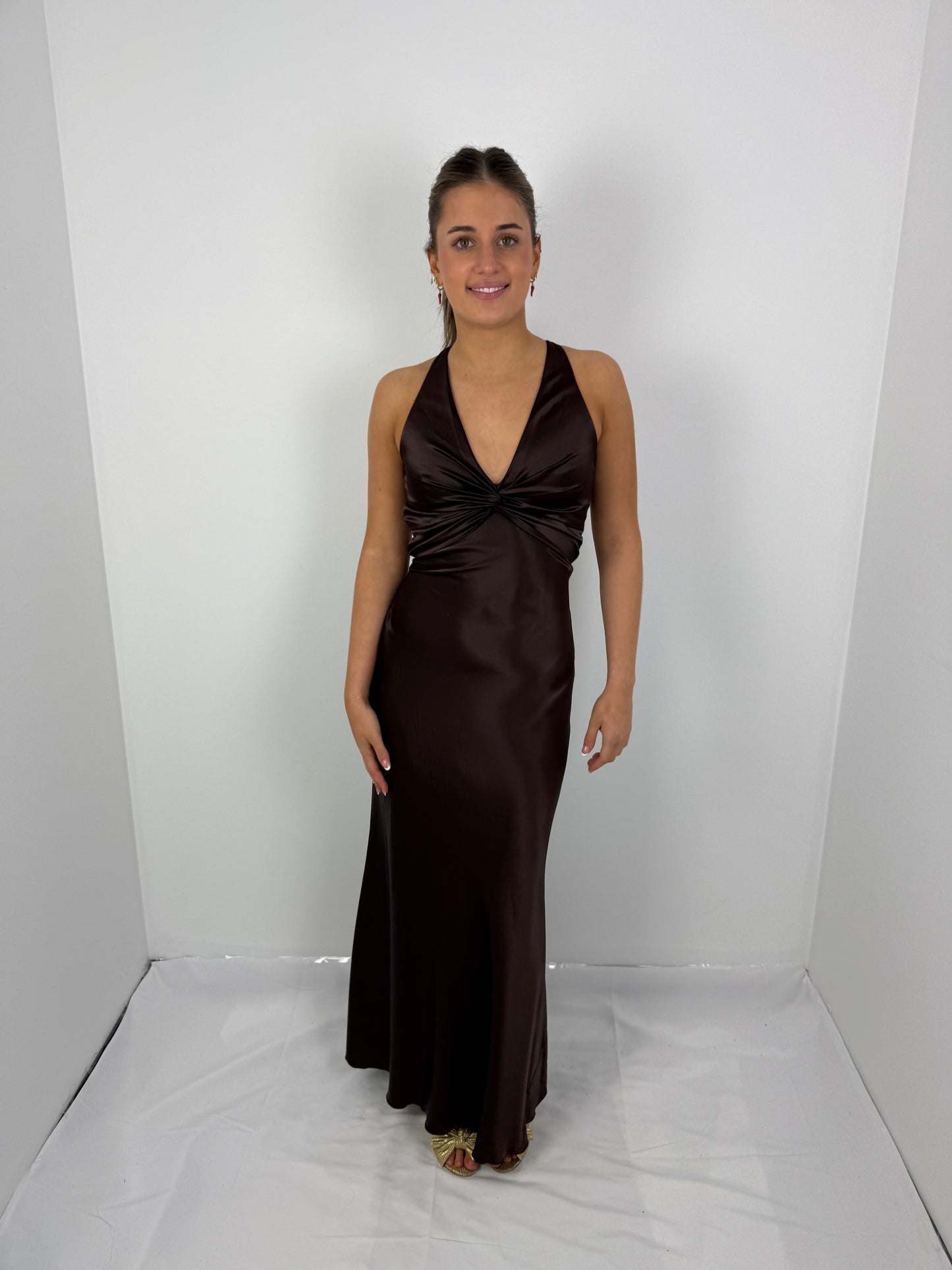 BROWN GODDESS GOWN