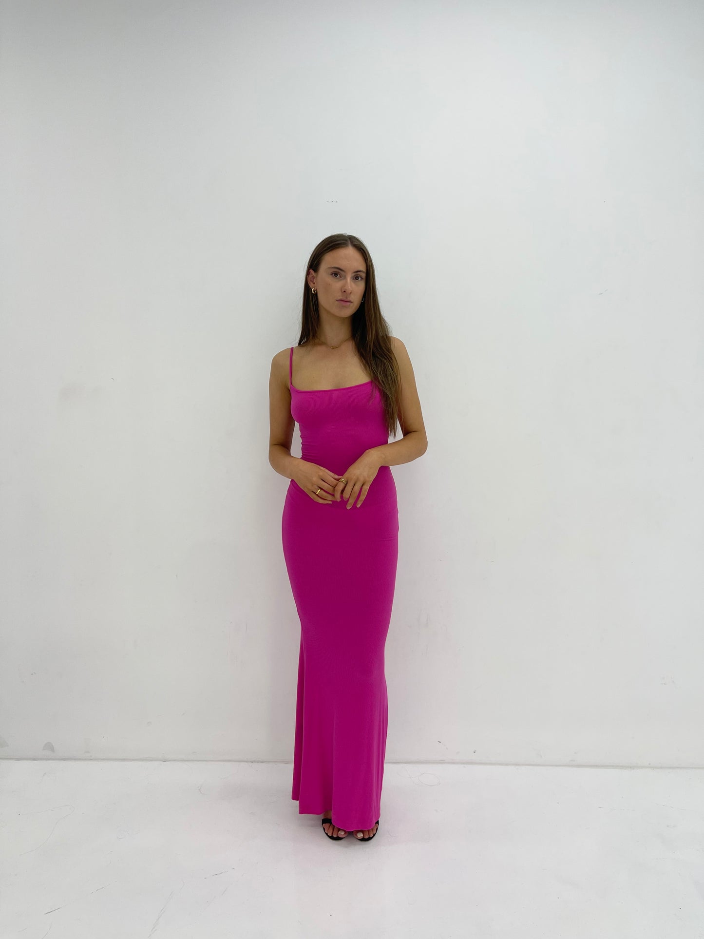 PINK LOUNGE SLIP DRESS