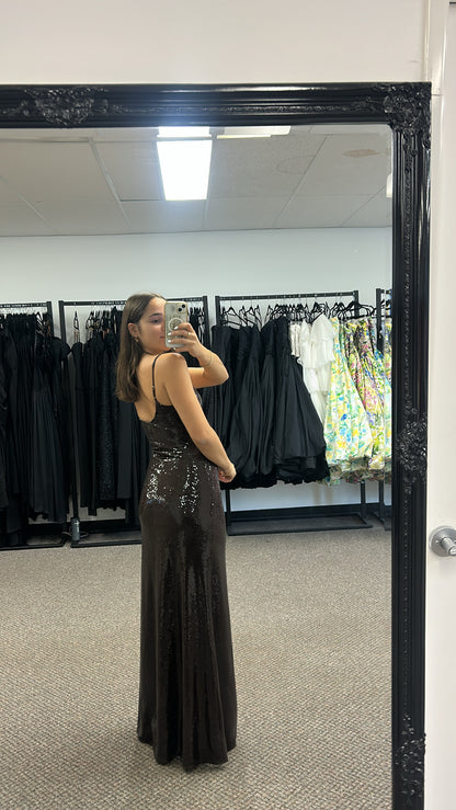 BROWN DREAM MAKER SLIP DRESS