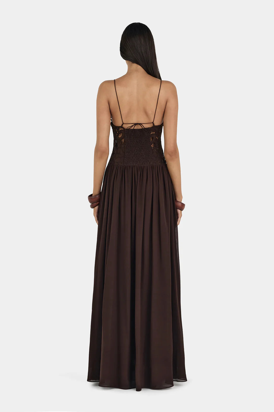 STEPHANIE MAXI DRESS BROWN