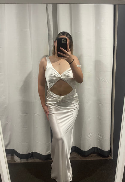 WHITE TAMIKA GOWN - SALE